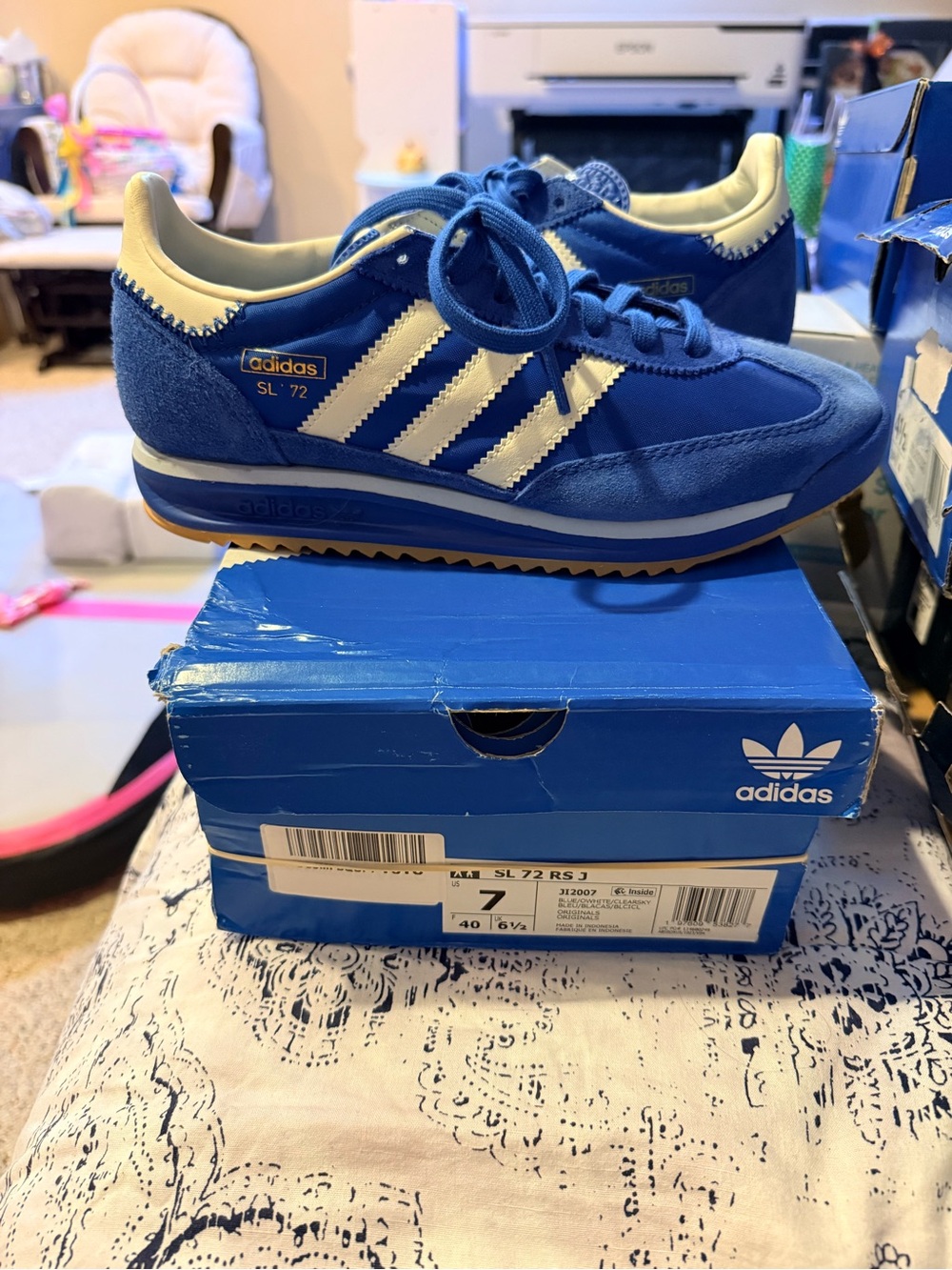 adidas SL 72 Blue & White Retro Runner